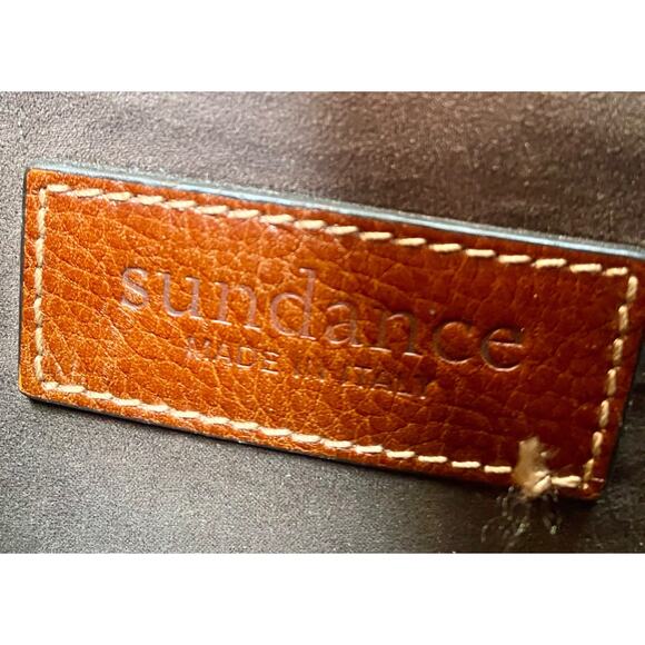 Sundance Wandering Way Small Shoulder Bag Leather & Suede Brown With Hook Latch - Picture 12 of 16